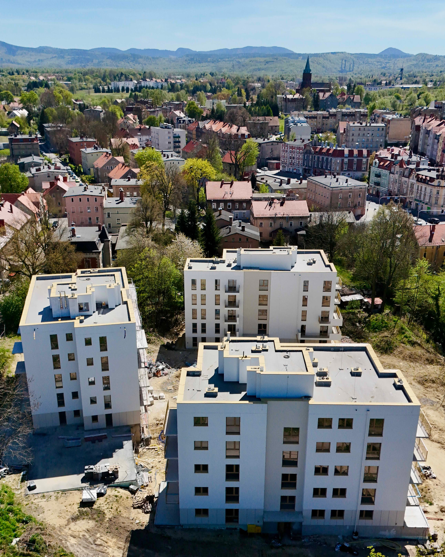 Wałbrzych z lotu ptaka