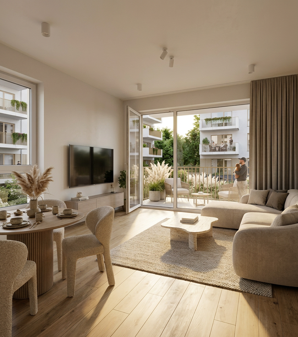 Wnętrze apartamentu 41 m²